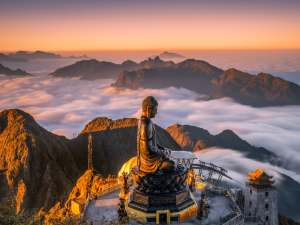 沙坝拥有壮丽的山景、宁静的乡村风光和标志性的梯田，是越南最受欢迎的旅游目的地之一。